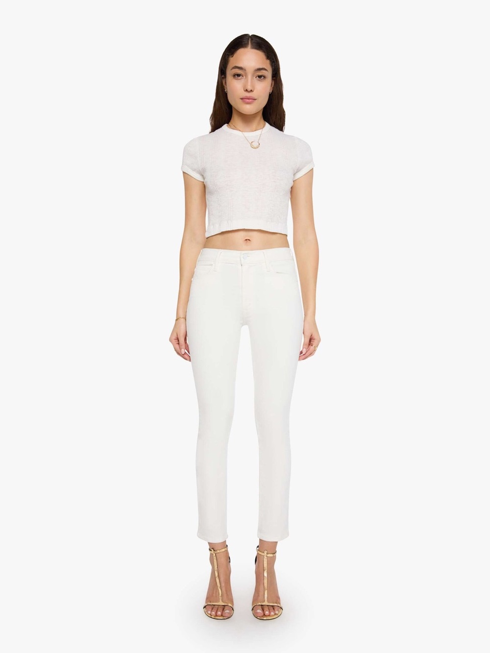 Mother Dazzler Ankle jeans NWOT- white -28